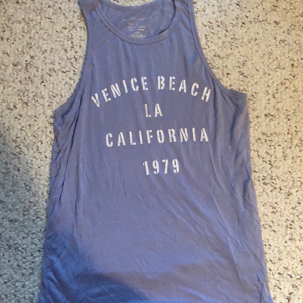 Purple cities tank top